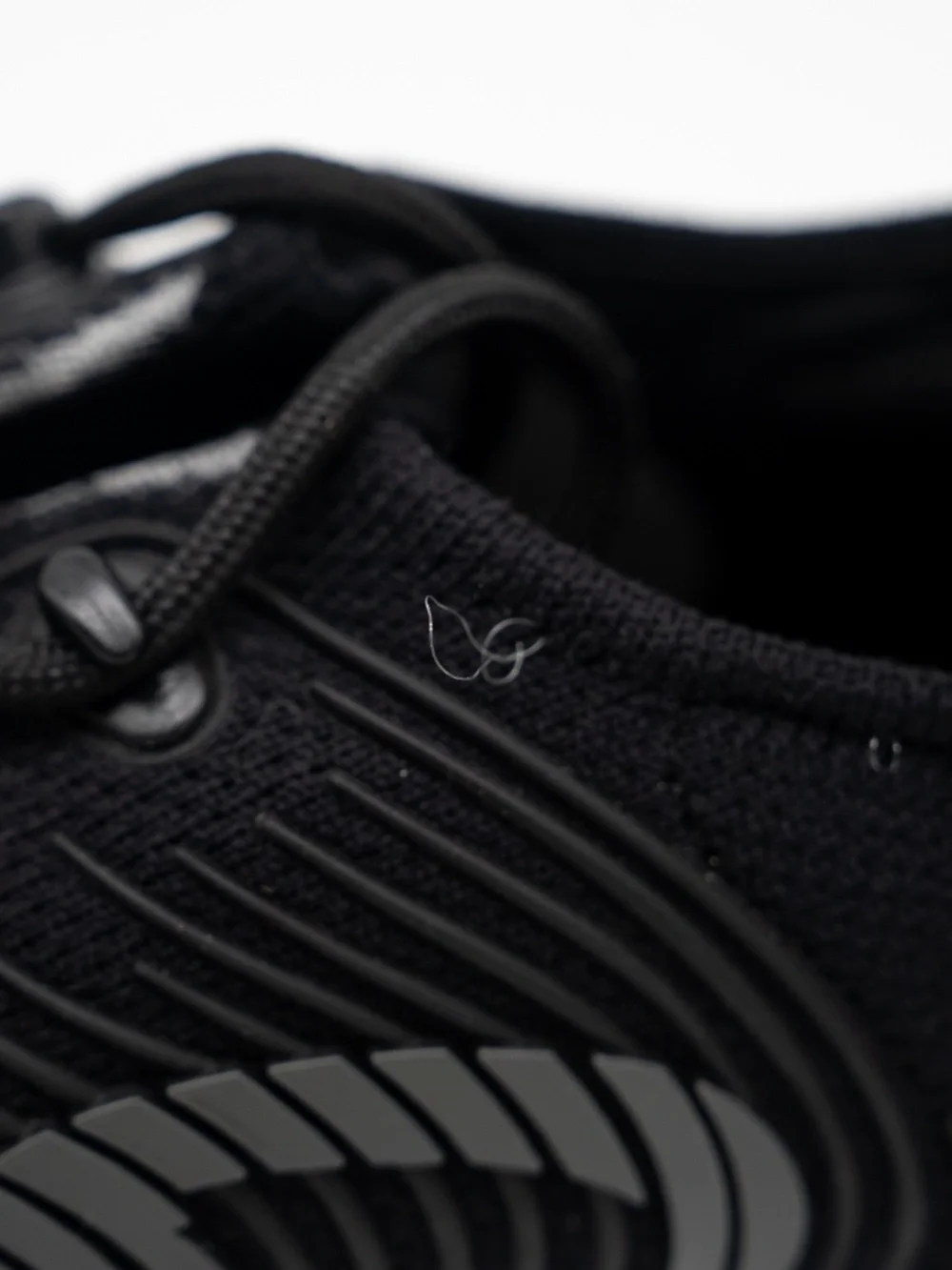 Gucci Run Knit Sneakers Triple Black GG Mens size 5.5G 6 US